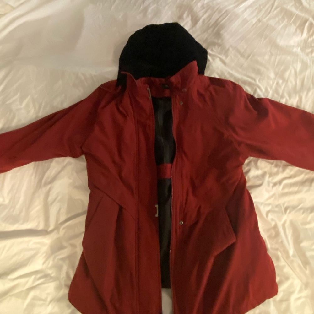 FS LIMITED Dark Red Layered Coat